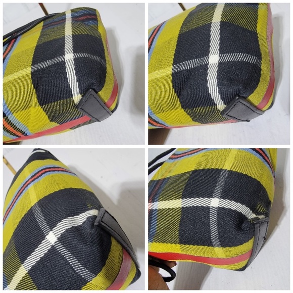 Authentic BURBERRY Tartan Fabric and Leather Clutch/Pouch - Picture 11 of 12